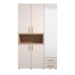 Ντουλαπα Donald 3k2f1o h227 Cashmere/Artisan Oak Χρωμα 135x57x227εκ - Image 3