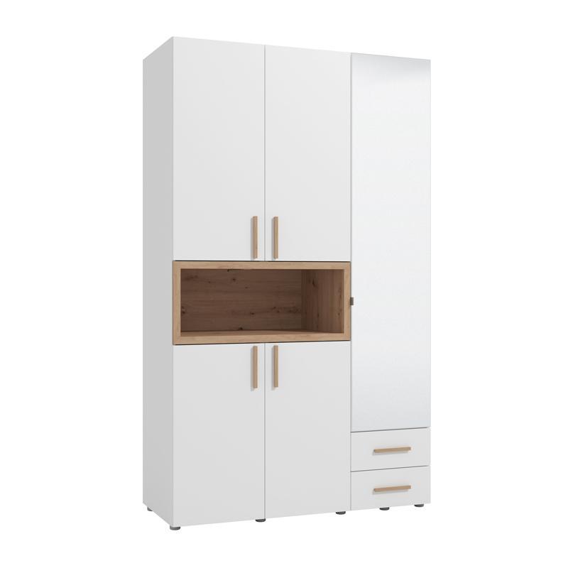 ntoylapa-donald-3k2f1o-h227-leyko-artisan-oak-chroma-135x57x227ek1747080029 Ντουλαπα Donald 3k2f1o h227 Λευκο/Artisan Oak Χρωμα 135x57x227εκ - Image 1