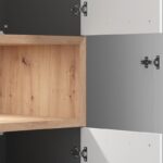Ντουλαπα Donald 3k2f1o h227 Λευκο/Artisan Oak Χρωμα 135x57x227εκ - Image 6