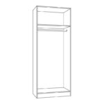 Ντουλαπα Fylliana Prime 2κ 18 Cashmere Χρωμα 80x52x205εκ - Image 4