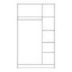 Ντουλαπα Fylliana Prime 3κ Cashmere Χρωμα 120x52x205εκ - Image 2