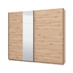 Ντουλαπα Gard 245 Og h217 Με Καθρεφτη Artisan Oak Χρωμα 245x61x218εκ - Image 6