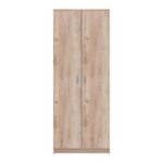 Ντουλαπα Hana 2κ Grey Oak 80x52x205εκ - Image 3