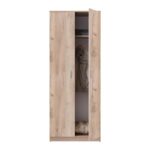 Ντουλαπα Hana 2κ Grey Oak 80x52x205εκ - Image 6