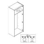 Ντουλαπα Hana 2κ Grey Oak 80x52x205εκ - Image 9