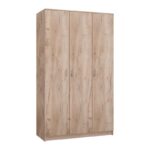 Ντουλαπα Hana 3k Grey Oak 120x52x205εκ