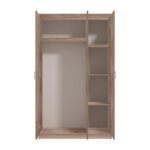 Ντουλαπα Hana 3k Grey Oak 120x52x205εκ - Image 4