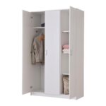 Ντουλαπα Hana 3k Λευκο Χρωμα 120x52x205 - Image 4