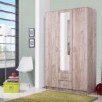 Ντουλαπα Hana 3κ2fo Grey Oak 120x52x205εκ - Image 2