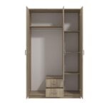 Ντουλαπα Hana 3κ2fo Grey Oak 120x52x205εκ - Image 4