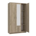 Ντουλαπα Hana 3κ2fo Grey Oak 120x52x205εκ - Image 5