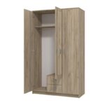Ντουλαπα Hana 3κ2fo Grey Oak 120x52x205εκ - Image 6