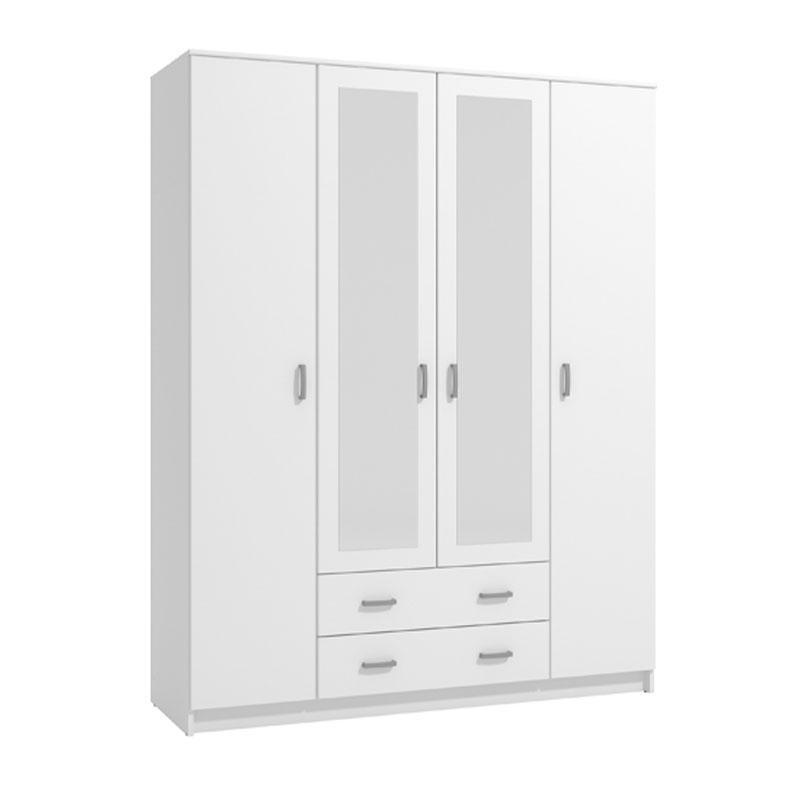 ntoylapa-hana-4k2f2o-leyko-160522051687960501 Ντουλαπα Hana 4k2f2o Λευκο 160x52x205εκ - Image 1