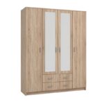 Ντουλαπα Hana 4k2f2o Sonoma 160x52x205εκ