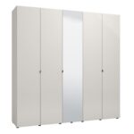 Ντουλαπα Lucca 5k1o h227 Cashmere-Λευκο Χρωμα 224x57x227εκ