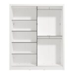 Ντουλαπα Με Καθρεφτη Albi 180 Λευκο Χρωμα 180x60x216εκ - Image 5