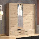 Ντουλαπα Με Καθρεφτη Albi Plus 205 2f Og Artisan Oak Χρωμα 205x60x216εκ - Image 2