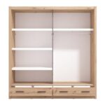 Ντουλαπα Με Καθρεφτη Albi Plus 205 2f Og Artisan Oak Χρωμα 205x60x216εκ - Image 4