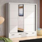 Ντουλαπα Με Καθρεφτη Albi Plus 205 2f Og Cashmere Χρωμα 205x60x216εκ - Image 2