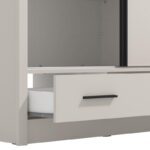 Ντουλαπα Με Καθρεφτη Albi Plus 205 2f Og Cashmere Χρωμα 205x60x216εκ - Image 5