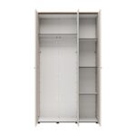 Ντουλαπα Με Καθρεφτη Lambeth 3k1o h207 Cashmere-Artisan Oak Χρωμα 120x54x208εκ - Image 4