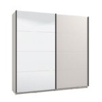 Ντουλαπα Με Καθρεφτη Lucca 220 Og H217 Cashmere Χρωμα 220x61x217εκ