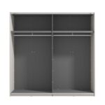 Ντουλαπα Με Καθρεφτη Lucca 220 Og H217 Cashmere Χρωμα 220x61x217εκ - Image 4