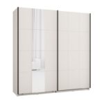Ντουλαπα Με Καθρεφτη Salamis 200 Og h205 Cashmere Χρωμα 195x61x205εκ