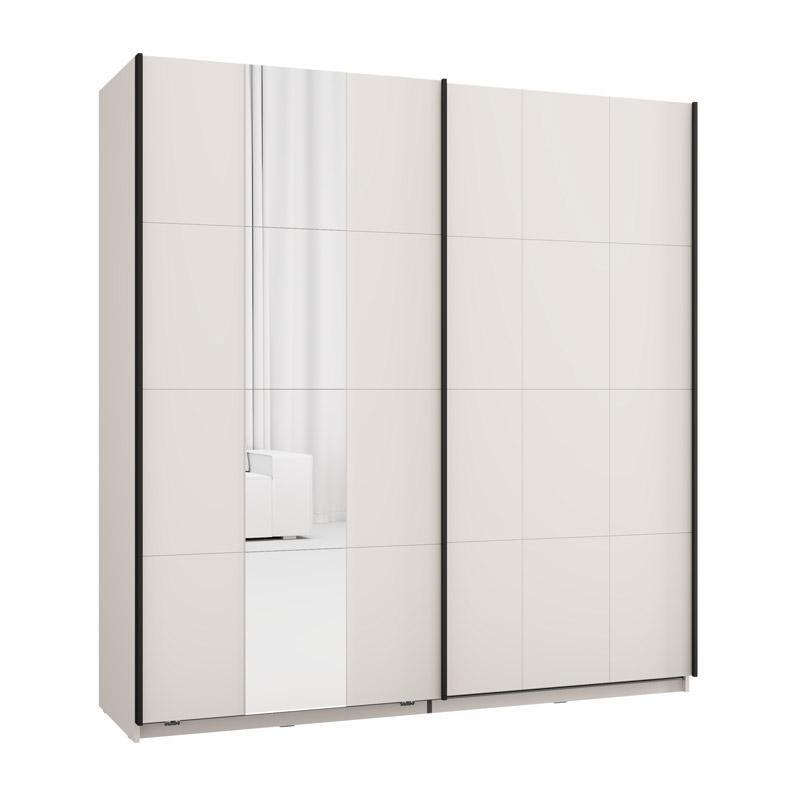 ntoylapa-me-kathrefti-salamis-200-og-h205-cashmere-chroma-195x61x205ek1776676202 Ντουλαπα Με Καθρεφτη Salamis 200 Og h205 Cashmere Χρωμα 195x61x205εκ - Image 1