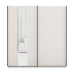 Ντουλαπα Με Καθρεφτη Salamis 200 Og h205 Cashmere Χρωμα 195x61x205εκ - Image 3