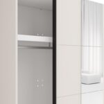 Ντουλαπα Με Καθρεφτη Salamis 200 Og h205 Cashmere Χρωμα 195x61x205εκ - Image 4