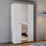 Ντουλαπα Με Καθρεφτη Salamis 3k1o h207 Λευκο Χρωμα 117x52x208εκ - Image 2