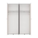 Ντουλαπα Με Καθρεφτη Salamis 4k1o h207 Cashmere Χρωμα 155x52x208εκ - Image 4
