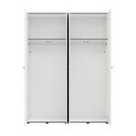 Ντουλαπα Με Καθρεφτη Salamis 4k1o h207 Λευκο Χρωμα 155x52x208εκ - Image 4