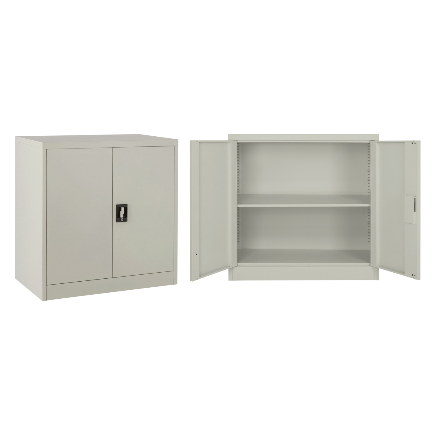 ntoylapa-metalliki-fb9596011-me-2-apothi Ντουλαπα Μεταλλικη HM5960.11 Με 2 Αποθηκευτικους Χωρους Γκρι 90χ40χ90υεκ. - Image 1