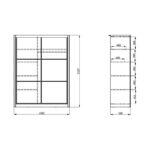 Ντουλαπα Navara 165 Artisan Oak 166x60x215,5 - Image 6