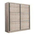 Ντουλαπα Navara 215 Grey Oak 213x60x215,5εκ