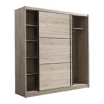 Ντουλαπα Navara 215 Grey Oak 213x60x215,5εκ - Image 4