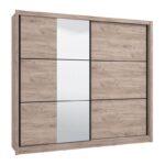 Ντουλαπα Navara 245 Og 2k Grey Oak 242x60x216