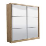 Ντουλαπα Navara Me Καθρεφτη 215 2 Og Artisan Oak 213x60x215,5εκ