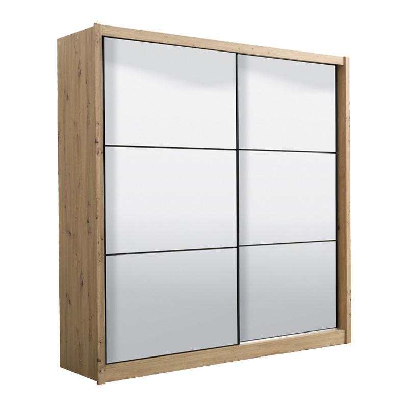 ntoylapa-navara-me-kathrefti-215-2-og-artisan-oak-213x60x21551690201821 Ντουλαπα Navara Me Καθρεφτη 215 2 Og Artisan Oak 213x60x215,5εκ - Image 1