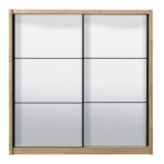 Ντουλαπα Navara Me Καθρεφτη 215 2 Og Artisan Oak 213x60x215,5εκ - Image 3