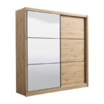 Ντουλαπα Navara Με Καθρεφτη 215 Og Artisan Oak 213x60x215,5εκ