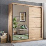 Ντουλαπα Navara Με Καθρεφτη 215 Og Artisan Oak 213x60x215,5εκ - Image 2