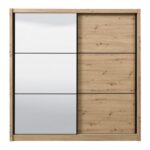 Ντουλαπα Navara Με Καθρεφτη 215 Og Artisan Oak 213x60x215,5εκ - Image 3