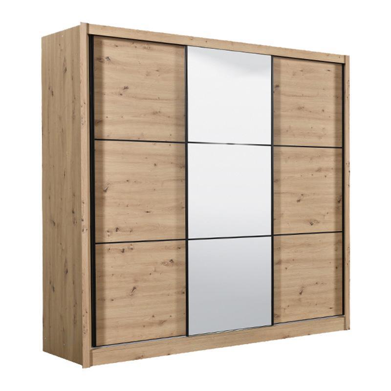 ntoylapa-navara-me-kathrefti-245-og-artisan-oak-242x60x21551690203317 Ντουλαπα Navara Με Καθρεφτη 245 Og Artisan Oak 242x60x215,5εκ - Image 1