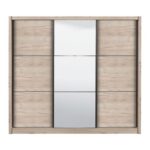 Ντουλαπα Navara Με Καθρεφτη 245 Og Grey Oak 242x60x215,5εκ - Image 3