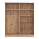 Ντουλαπα Sardinia 180 Og Artisan Oak / Μαυρο 179x62.5x210εκ - Image 4