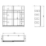 Ντουλαπα Sardinia 220 Og Artisan Oak / Μαυρο 217x62.5x210εκ - Image 6