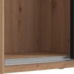 Ντουλαπα Sardinia 270 Artisan Oak / Μαυρο 262.5x65.5x224εκ - Image 5